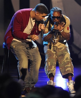 Drake And Lil Wayne On Stage. New Lil Wayne f/ Drake
