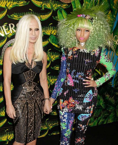 Nicki Minaj, Donatella Versace, [EXCLUSIVE CONTENT] at Versace for H&M  Fashion Event - INSIDE / ARRIVALS / id : 253047