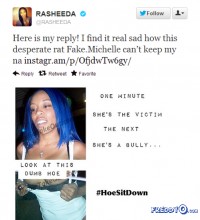 Rasheeda Puts K. Michelle On Blast Via Twitter & Instagram