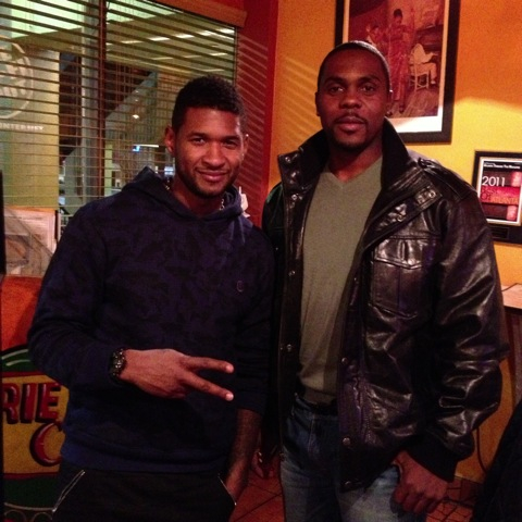 Usher at Chef Robs