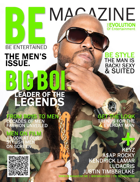 Big Boi Covers BE Magazine 2nd Annual MEN'S ISSUE