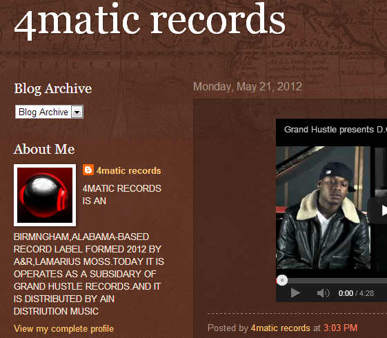 Lamarius Moss Fake Record Label Grand Hustle