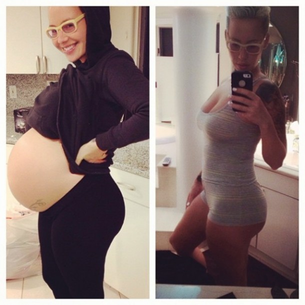 Amber Rose Shows Off Post Baby Bump Weight Loss - FreddyO ...