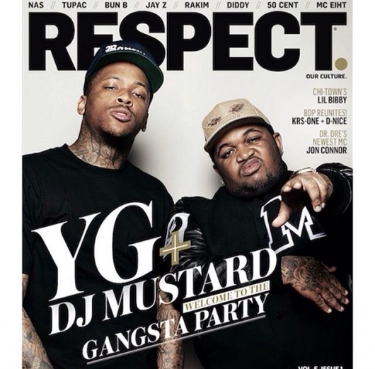 DJ Mustard & YG on cover of Respect