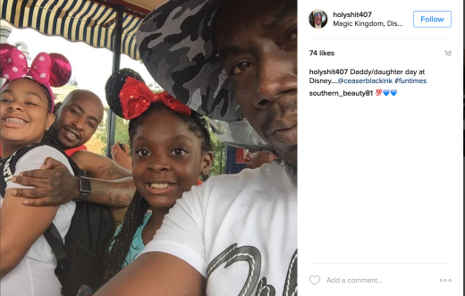 Ceasar & his daughter & his tattoo artist (sex offender) known as Trap Photo Credit @holyshit407