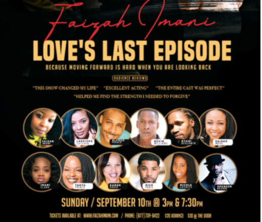 Love’s Last Episode Hottest Stageplay Sept 10th at Porter Sanford Performing Arts
