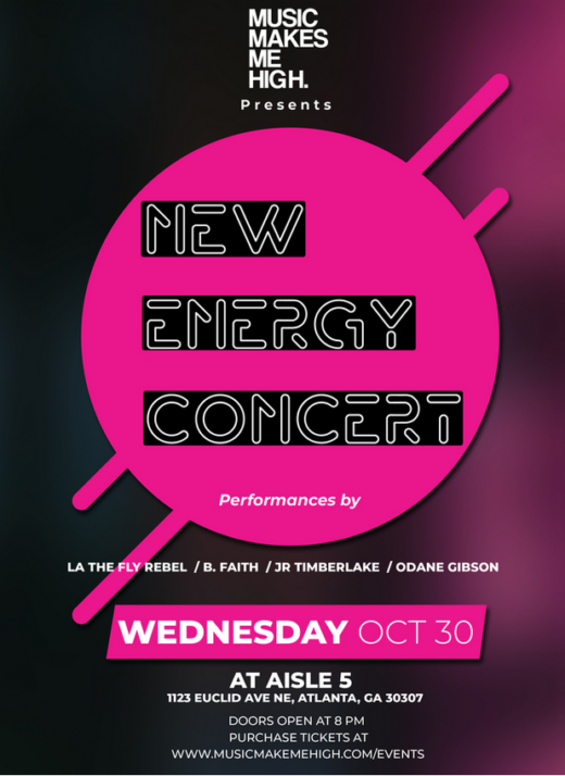Music Makes me High presents New Energy Concert at Aisle 5