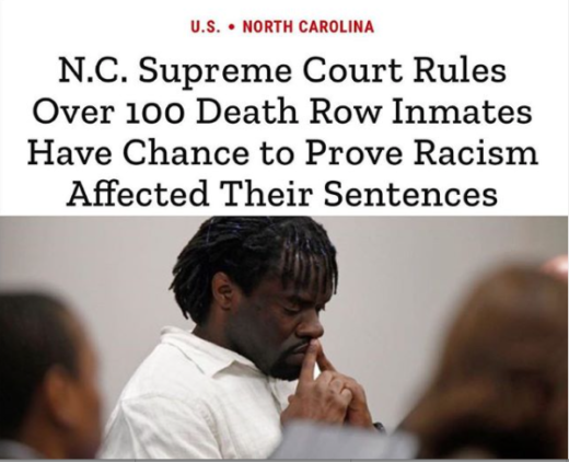 North Carolina Allowing Inmates A Chance To Prove Racism Affected Their Sentences