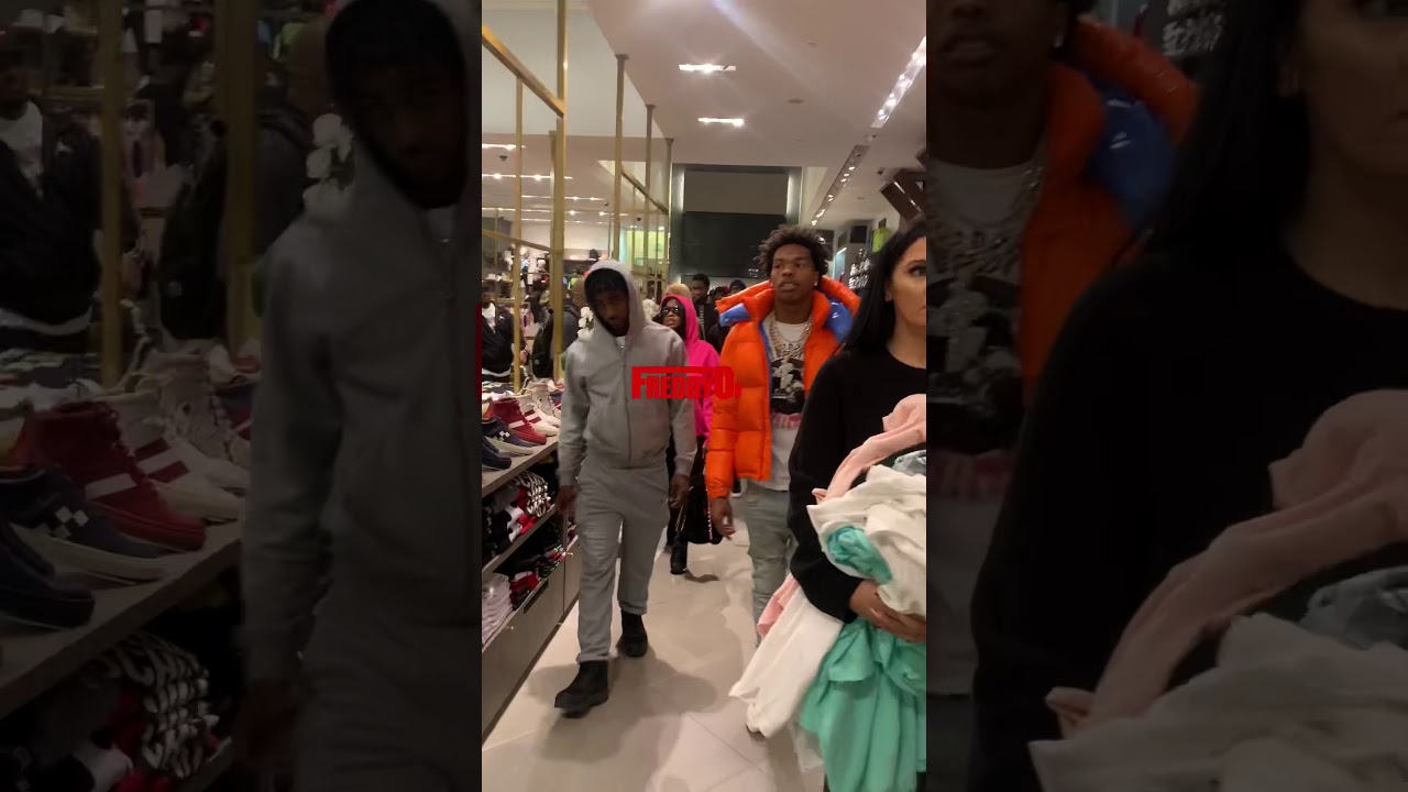 Lil Baby Makes Fans Go Crazy at the Mall