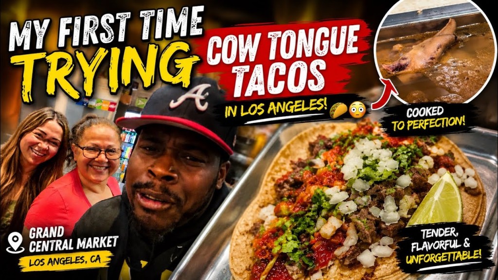 Lengua taco at Grand Central Market