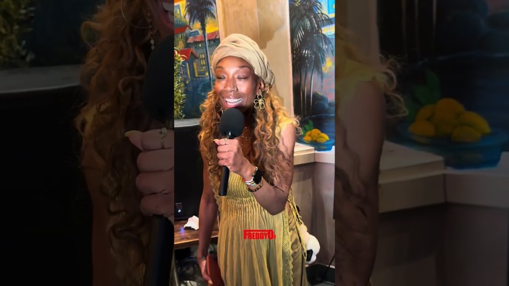 Sy'Rai at her Cold War listening party with Brandy